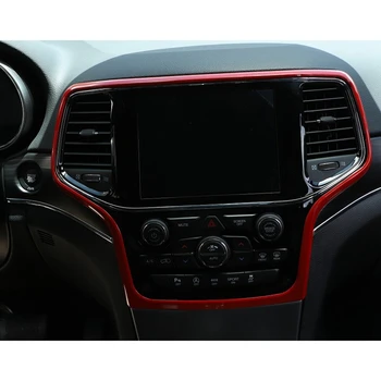 Konzola ABS, instrument ploča GPS navigacija, maska na ploči ac adapter pogodan za Jeep Grand Cherokee 2014-2020, crvena - Slika 1  