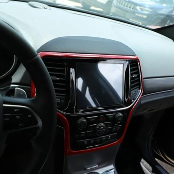 Konzola ABS, instrument ploča GPS navigacija, maska na ploči ac adapter pogodan za Jeep Grand Cherokee 2014-2020, crvena - Slika 2  