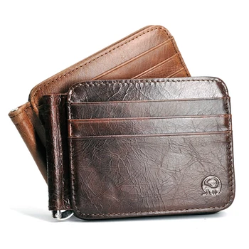 Trend brand Luksuzni Uniseks, Originalni Dizajn kožnu poklon, Moderan tanko torbicu s kopčom za novac u prednjem džepu, mini torbicu s kopčom X-C044 - Slika 2  