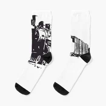 Čarape s uzorkom lokomotive, ljetne čarape za golf, кавайные čarapa za žene i muškarce - Slika 1  