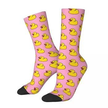 Gumeni уточка пастельно-ružičaste boje, zimske čarape unisex, ulica čarape Happy Socks, ulični stil Crazy Čarapa - Slika 1  