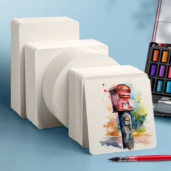 LOLO Portable 50шт Акварельная papir za crtanje odrasle početnike Materijal za crtanje Art Papir, Likovni pribor - Slika 1  
