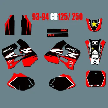 Motocikl CR125/250 Besplatne naljepnice s prilagođenim sobe, grafički naljepnice za Honda CR125 CR250 1994 1993 Za Honda 250 125 CR 1993 1994 - Slika 1  