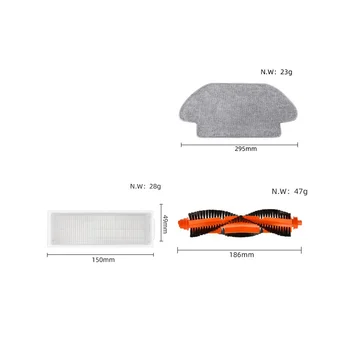 Zamjena robotskom vakuum spužvicom Xiaomi Mijia 3C/B106CN Rezervni dijelovi i dodatna Oprema Hepa filter, otirač za obuću, tkanina torbica - Slika 2  