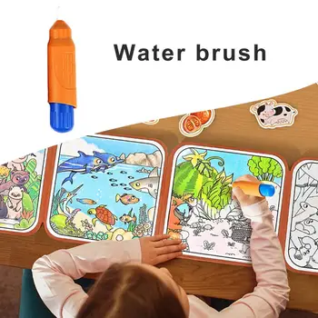10шт Reusable četka za vode uz lagani dressing, Posebna Knjiga za crtež, slika u boji, mini olovka za crtanje za djecu i za malu djecu, Zamjena olovke za crtanje - Slika 1  