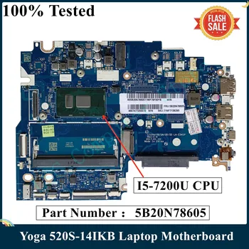 LSC Punjeni Matična ploča za prijenosno računalo Lenovo Ideapad Yoga 520S-14IKB LA-E541P 5B20N78605 SR342 I5-7200U CPU DDR4 - Slika 1  