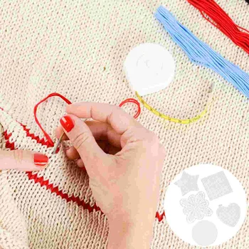 50 Transparentne mesh tkanine za vez križić Listovi za prazno platno za vezenje - Slika 1  