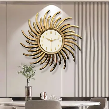Moderan zidni sat u skandinavskom stilu 70x70 cm, moderne минималистичные zidni satovi, ukras dnevnog boravka, kreativna zidni sat za restoran, soba dekor - Slika 2  