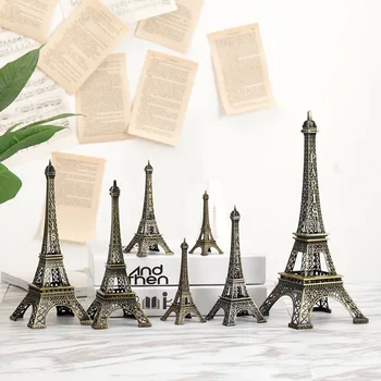 Brončani Pariški Eiffelov toranj Proizvodi od metala Pribor za uređenje doma Figurica Model kipa Suvenir Dizajn interijera kuće - Slika 2  