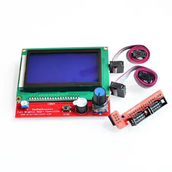 !! Inteligentni kontroler 3D pisača RAMPS 1.4 LCD 12864 LCD upravljačka ploča s plavim zaslonom - Slika 1  