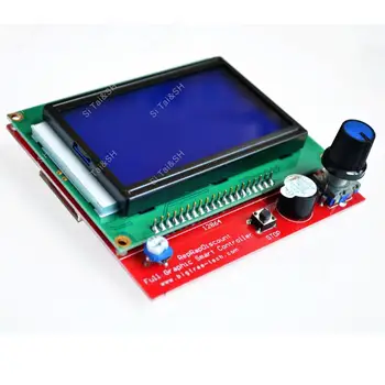 !! Inteligentni kontroler 3D pisača RAMPS 1.4 LCD 12864 LCD upravljačka ploča s plavim zaslonom - Slika 2  