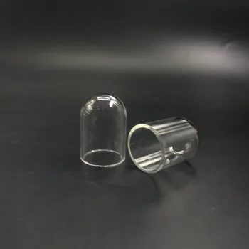 100 kom./lot 25x18 mm cijev zvona oblik stakleni globus staklena boca privjesak ogrlica staklena boca od želje ovjes diy nakit terariju - Slika 1  