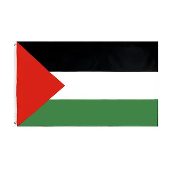 90x150 cm Visi zastava Palestine od visoko-kvalitetne poliester, palestinski banner za ukras, Velika zastava Palestine, novi poliester - Slika 1  