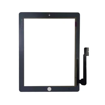 100% Novi Muški Za iPad 3 iPad3 Zaslon Osjetljiv na dodir Staklena Ploča A1416 A1403 A1430 S Tipkom/Bez gumba - Slika 2  