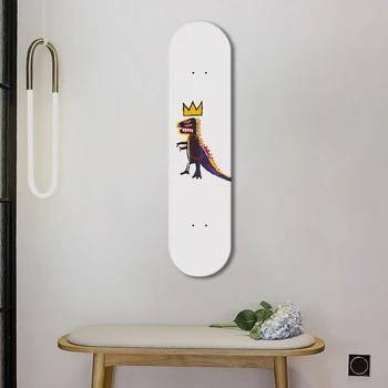 Dekorativna kolekcija umjetničkih djela za skateboarding Grafiti na скейтбординговой palubi Jean Michel Баския - Slika 2  