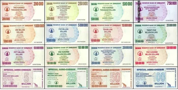 2008 Zimbabve 200000-100 milijardi dolara Originalne novčanice UNC - Slika 1  