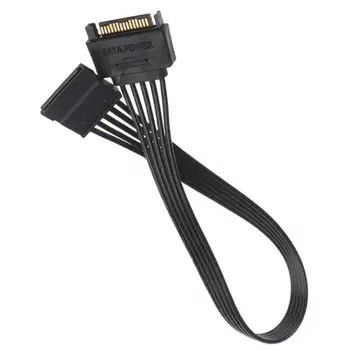 30 cm SATA 15pin Kabel za napajanje sa muškarca na ženu, SSD hard disk, kabel za napajanje, računalo povezivanje, bare obrađeno žica od čistog bakra 18AWG - Slika 2  