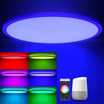RGB Led žarulja promjenjive svjetline Smart Home Homekit Wifi Smart Led Stropna svjetiljka 2200lm Rgb Led Smart Ceiling Lamp Timing - Slika 2  
