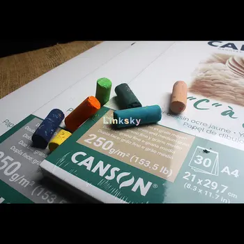 CANSON C-a-grain, sivi papir za crtanje, pogodan za skice bojice, ugljen, pastel, grafita i tinte. - Slika 2  