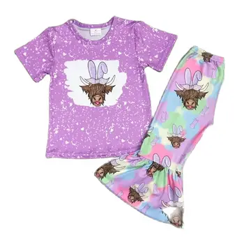 Topla rasprodaja Dječje odjeće u stilu digitalni tisak, komplet odjeće za djevojčice - Slika 1  