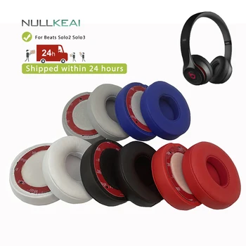 Rezervni dijelovi NULLKEAI jastučići za uši za slušalice Beats Solo2 Solo3, torbica za slušalice, šalice za jastuke, rukav - Slika 1  