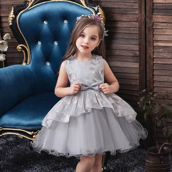 Elegantne odjeće za predavanja za djevojčice, bujna suknja princeza, čipkan dječja haljina za 1-6 godina slatka beba, церемониальное haljina - Slika 1  