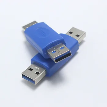 1pc USB 3.0 Type A Od čovjeka do Čovjeka Priključak Napajanja Dc Konektor velike Brzine Adaptera AM Plavi Produžna Utičnica - Slika 2  