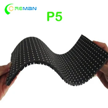 blaga krivulja led modula matrix p4 p5 320x160mm Unutarnji Full mekana fleksibilna Led Zidni panel p5 p4 p3 p2 - Slika 1  