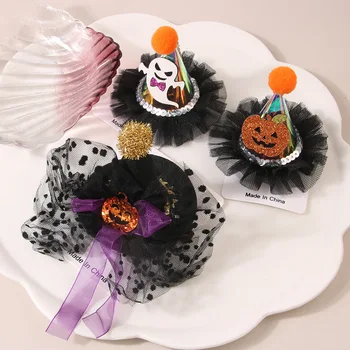 Smiješno Slatka Halloween Bundeve Duh Kopče Za Kosu Za Djevojčice Halloween Trn-Bobby Pin Cosplay Uređenje Dječje Kape Pribor Za Kosu - Slika 1  
