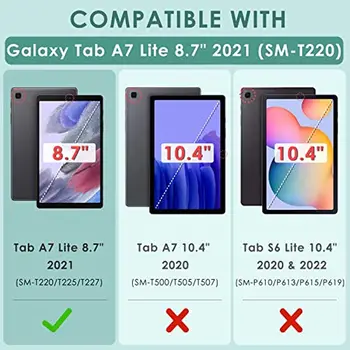 Rotirajući na 360 stupnjeva Torbica za Samsung Galaxy Tab A7 Lite 2021 SM-T220 SM-T225 8,7 