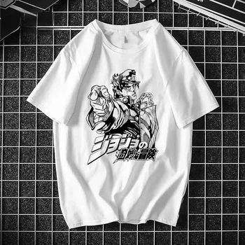 Topla Anime Majica Jojo Bizarno Adventure Harajuku U Korejskom Stilu Unisex Camiseta, Funky Godišnje Svakodnevni Free T-Shirt - Slika 1  