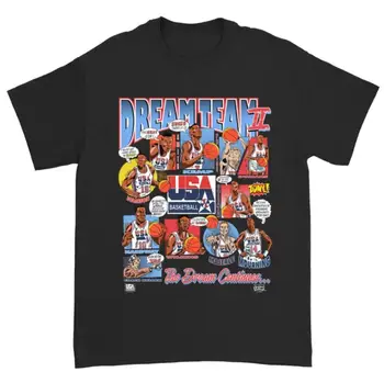 Vintage tim snove (1992) Unisex t-Shirt Majica za muškarce Žena Poklon Фаната Vintage Košarkaški košulja 1992 SAD košarkaško košulja (1) - Slika 1  