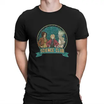 Muška majica Science Club, Funky Хлопковая Majica Kratkih Rukava, Anime 