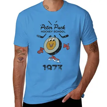 Nova majica Peter Puck School of Hockey, быстросохнущая majica, t-shirt оверсайз, crne majice, zabavne majice muške t-shirt - Slika 1  