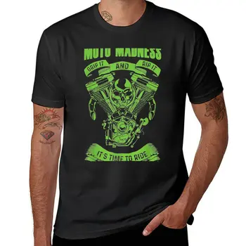 Nova utrke, majica za tatu Moto Madness i djedovi-biciklist, crne majice, быстросохнущая t-shirt, muška odjeća - Slika 1  