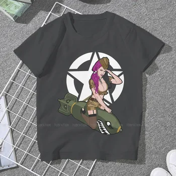 Ženska t-shirt u stilu army punk, model Pin Up Girl, majice za djevojčice u stilu pop-art, pamučne majice Kawaii, grafički t-shirt, slobodna moda 4XL - Slika 1  