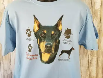 Nove majice s poviješću pasa s odrezane uši Doberman-пинчера - Slika 1  