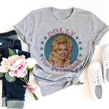 Dolly Parton, top, japanska ženska t-shirt s anime za djevojčice, odjeća y2k - Slika 2  