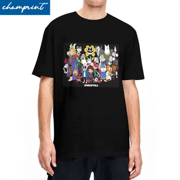 T-shirt Kawaii Undertale All Characters, unisex majice s okruglog izreza i kratkih rukava, pamučne ljetne majice za video igre - Slika 1  