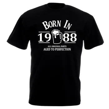 Poklon za 35. rođendan Najbolji poklon дядюшке na Dan rođenja Majice Muške dizajnerske odjeće Majice 1988 godine rođenja Gostiona t-shirt - Slika 1  
