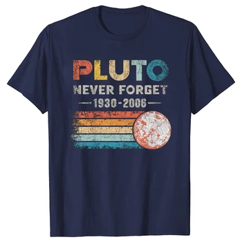 Pluto Never Forget 1930 2006 2023 Muška t-shirt Trendy Ljeto Top Vintage Majica kratkih rukava Space Science Camisets, Majice - Slika 2  