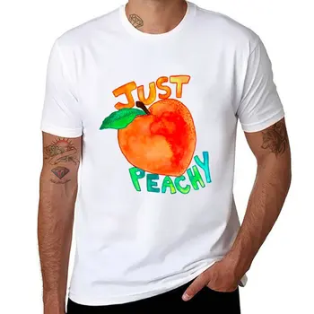 Nova majica just peachy s temperom, t-shirt na red, majice velikih dimenzija, zabavna majica, gospodo visoke majice - Slika 1  