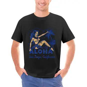 Klasicni t-shirt u stilu Tiki, bar, restoran, Bubalo, Rum, Hula, Aloha, San Diego, Ca - Slika 1  