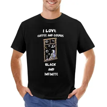 Majice I LOVE COFFEE I COSMOS na red izradite svoj vlastiti muška pamučna t-shirt - Slika 1  