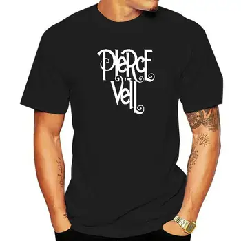 T-shirt Pierce the Veil, američki post-hardcore bend, crno-bijela majica, хлопковая muška t-shirt, godina veličina eura - Slika 1  