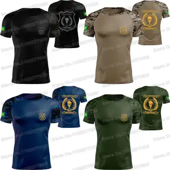 2024 Brazilski majica privatne zaštite, brazilski kamuflaža, ulica moto majica, dres za fitness, odjeća za trčanje. - Slika 1  