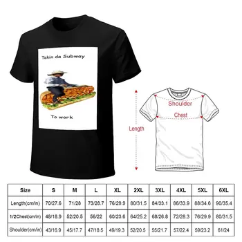 T-shirt Takin da Subway To work, majice za teškaša, majica za dječake, приталенные majice za muškarce - Slika 2  