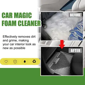 Čistač pjene za unutrašnjost automobila Sprej za čišćenje unutrašnjosti vozila, ne uzrokuje iritacije kože, prijenosni čistač pjene za kuće u automobilu - Slika 2  