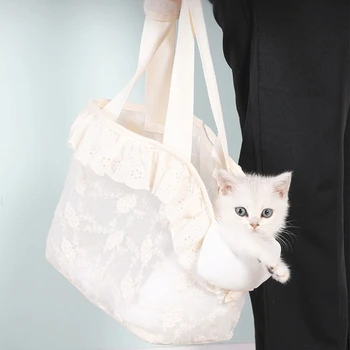 Velika torba-тоут za pse ili mačke, torba za kućne ljubimce, za putovanja na otvorenom za mačke, izletnički torba za putovanje na otvorenom - Slika 1  