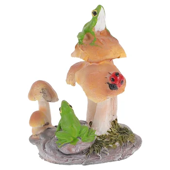 Kipić žabe Dekor radne površine Vrtna ukrasna žaba iz tar. Vrtna kip s ukrasima u obliku žabe - Slika 1  